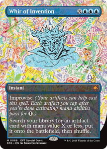 Whir of Invention (Borderless) - Special Guests (SPG) #86 - Mythic Rare Magic: The Gathering Trading Card
