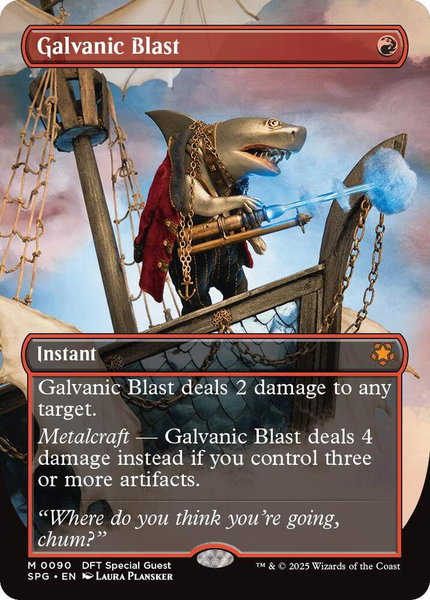 Galvanic Blast (Borderless) trading card from Special Guests Galvanic Blast (Borderless) - Special Guests Magic: The Gathering trading card
