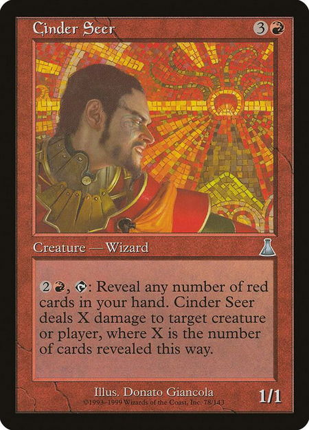 Cinder Seer - Urza's Destiny Magic: The Gathering trading card