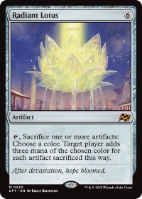 Radiant Lotus - Aetherdrift (DFT) #240 - Mythic Rare Magic: The Gathering Trading Card