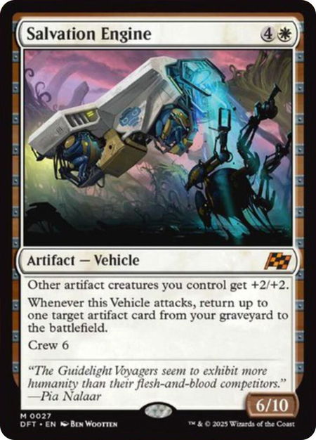 Salvation Engine - Aetherdrift Magic: The Gathering trading card