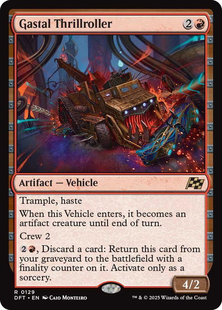 Gastal Thrillroller - Aetherdrift Magic: The Gathering trading card