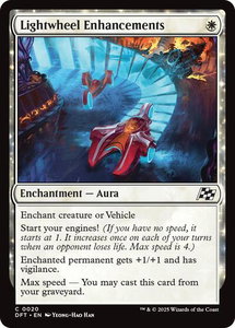 Lightwheel Enhancements - Aetherdrift (DFT) #20 - Common Magic: The Gathering Trading Card