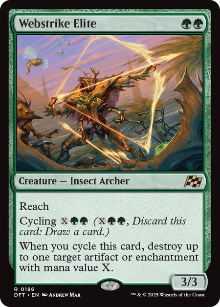 Webstrike Elite - Aetherdrift Magic: The Gathering trading card