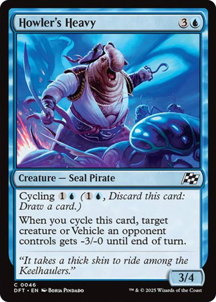 Howler's Heavy - Aetherdrift Magic: The Gathering trading card