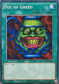 Pot of Greed - King of Games: Yugi's Legendary Decks (2020 Date Reprint) (YGLD) #YGLD-ENB26 - Common / Short Print YuGiOh Trading Card