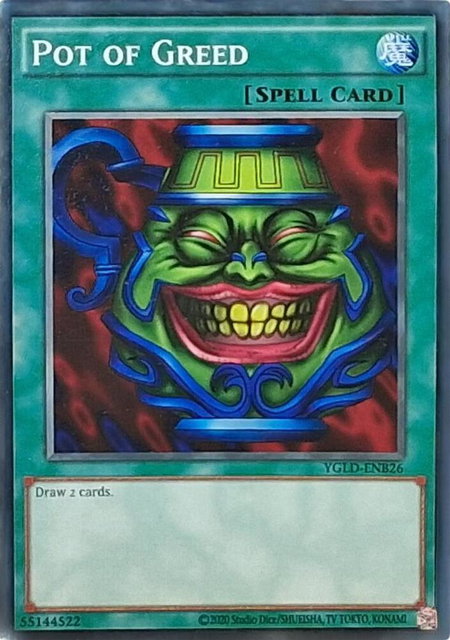 Pot of Greed - King of Games: Yugi's Legendary Decks (2020 Date Reprint) YuGiOh trading card