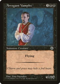 Arrogant Vampire - Portal (POR) #79 - Uncommon Magic: The Gathering Trading Card