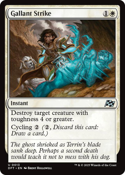 Gallant Strike - Aetherdrift Magic: The Gathering trading card