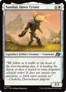 Sundial, Dawn Tyrant - Aetherdrift (DFT) #31 - Uncommon Magic: The Gathering Trading Card