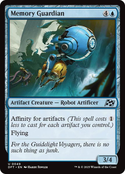 Memory Guardian - Aetherdrift Magic: The Gathering trading card
