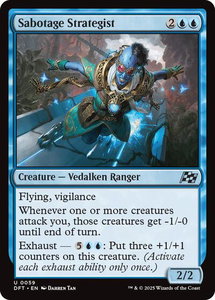 Sabotage Strategist - Aetherdrift (DFT) #59 - Uncommon Magic: The Gathering Trading Card