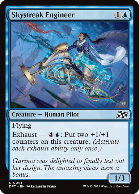 Skystreak Engineer - Aetherdrift Magic: The Gathering trading card