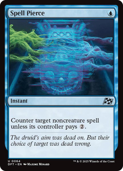 Spell Pierce - Aetherdrift Magic: The Gathering trading card