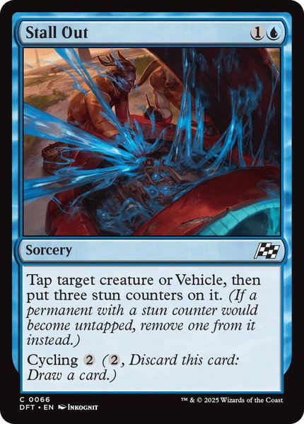 Stall Out - Aetherdrift Magic: The Gathering trading card