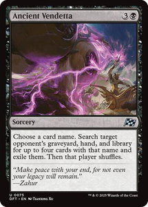 Ancient Vendetta - Aetherdrift (DFT) #75 - Uncommon Magic: The Gathering Trading Card