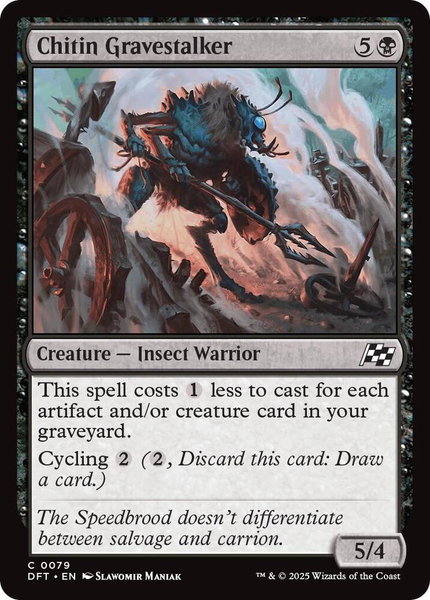 Chitin Gravestalker - Aetherdrift Magic: The Gathering trading card