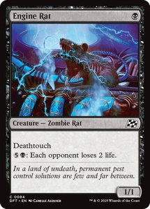 Engine Rat - Aetherdrift (DFT) #84 - Common Magic: The Gathering Trading Card