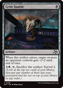 Grim Bauble - Aetherdrift (DFT) #88 - Common Magic: The Gathering Trading Card