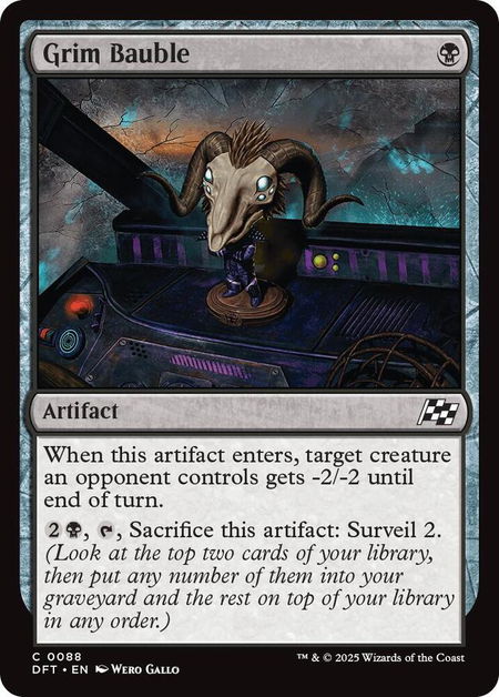 Grim Bauble - Aetherdrift Magic: The Gathering trading card