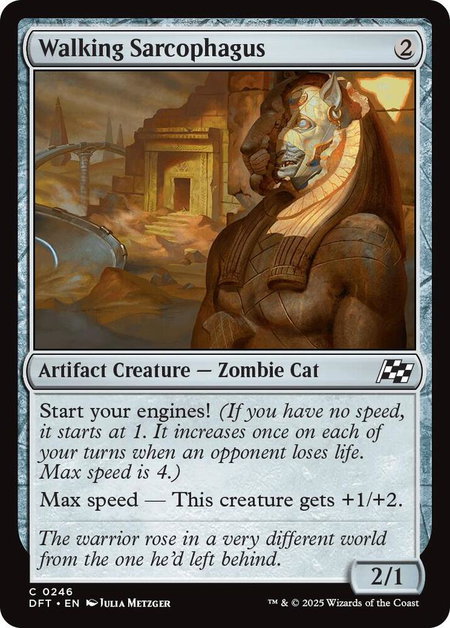Walking Sarcophagus - Aetherdrift Magic: The Gathering trading card