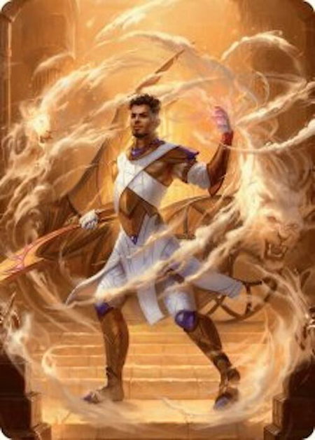 Basri, Tomorrow's Champion Art Card - Art Series: Aetherdrift Magic: The Gathering trading card