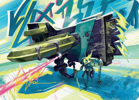 Salvation Engine Art Card (Gold-Stamped Signature) - Art Series: Aetherdrift Magic: The Gathering trading card