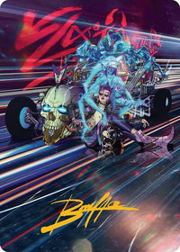 Midnight Mangler Art Card (Gold-Stamped Signature) - Art Series: Aetherdrift (AADFT) #38 - Special Magic: The Gathering Trading Card