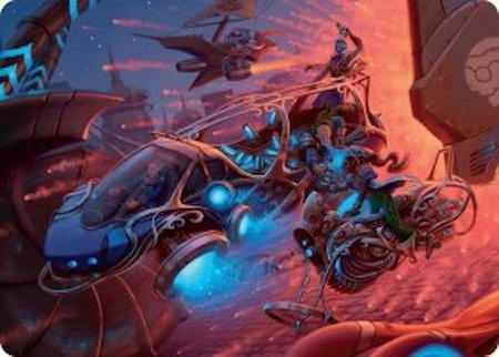 Rangers' Refueler Art Card - Art Series: Aetherdrift Magic: The Gathering trading card