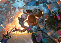 Trade the Helm Art Card (Gold-Stamped Signature) - Art Series: Aetherdrift (AADFT) #25 - Special Magic: The Gathering Trading Card