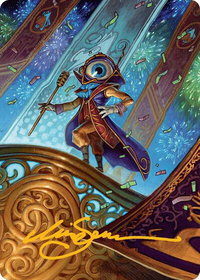 Vnwxt, Verbose Host Art Card (Gold-Stamped Signature) - Art Series: Aetherdrift (AADFT) #8 - Special Magic: The Gathering Trading Card