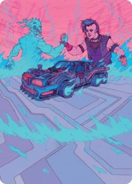 Demonic Junker Art Card - Art Series: Aetherdrift Magic: The Gathering trading card