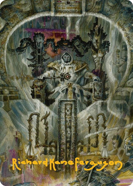 Gonti, Night Minister Art Card (Gold-Stamped Signature) - Art Series: Aetherdrift Magic: The Gathering trading card