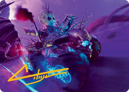 Pactdoll Terror Art Card (Gold-Stamped Signature) - Art Series: Aetherdrift Magic: The Gathering trading card
