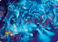 The Speed Demon Art Card (Gold-Stamped Signature) - Art Series: Aetherdrift (AADFT) #18 - Special Magic: The Gathering Trading Card