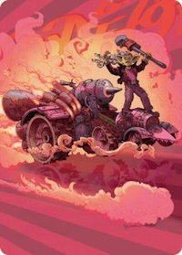 Burner Rocket Art Card - Art Series: Aetherdrift (AADFT) #41 - Special Magic: The Gathering Trading Card