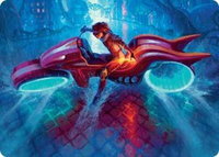 Chandra, Spark Hunter Art Card - Art Series: Aetherdrift (AADFT) #20 - Special Magic: The Gathering Trading Card