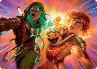 Full Throttle Art Card (Gold-Stamped Signature) - Art Series: Aetherdrift (AADFT) #23 - Special Magic: The Gathering Trading Card