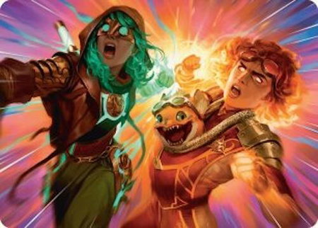 Full Throttle Art Card - Art Series: Aetherdrift Magic: The Gathering trading card