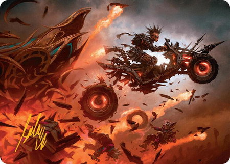 Gastal Blockbuster Art Card (Gold-Stamped Signature) - Art Series: Aetherdrift Magic: The Gathering trading card