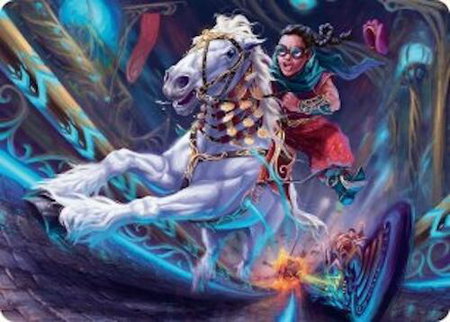 Gilded Ghoda Art Card - Art Series: Aetherdrift Magic: The Gathering trading card