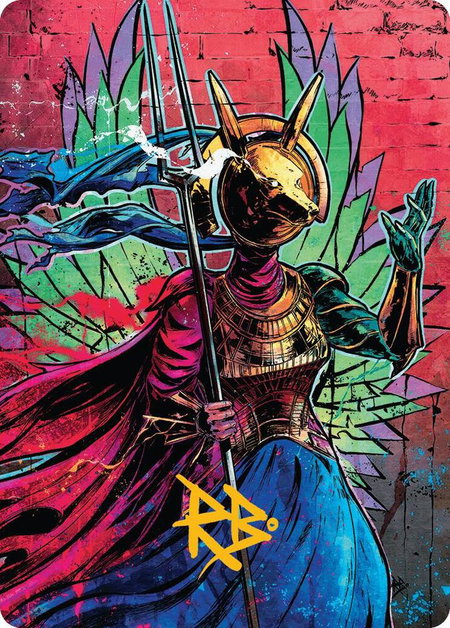 Hazoret, Godseeker Art Card (Gold-Stamped Signature) - Art Series: Aetherdrift Magic: The Gathering trading card