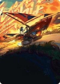 Boosted Sloop Art Card - Art Series: Aetherdrift (AADFT) #47 - Special Magic: The Gathering Trading Card