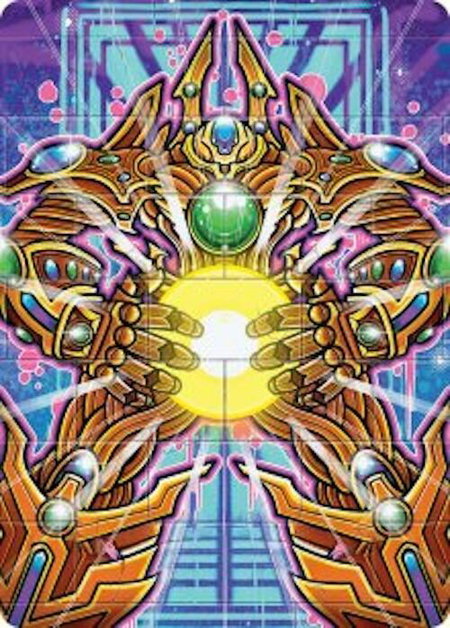 Brightglass Gearhulk Art Card - Art Series: Aetherdrift Magic: The Gathering trading card