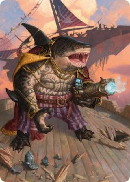 Captain Howler, Sea Scourge Art Card (4/54) - Art Series: Aetherdrift Magic: The Gathering trading card