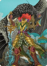 Caradora, Heart of Alacria Art Card (3/54) - Art Series: Aetherdrift (AADFT) #3 - Special Magic: The Gathering Trading Card