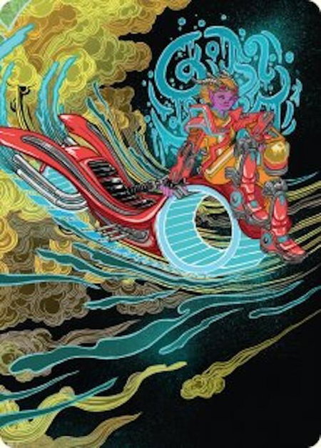 Cloudspire Skycycle Art Card - Art Series: Aetherdrift Magic: The Gathering trading card