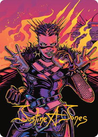 Far Fortune, End Boss Art Card (2/54) (Gold-Stamped Signature) - Art Series: Aetherdrift (AADFT) #2 - Special Magic: The Gathering Trading Card