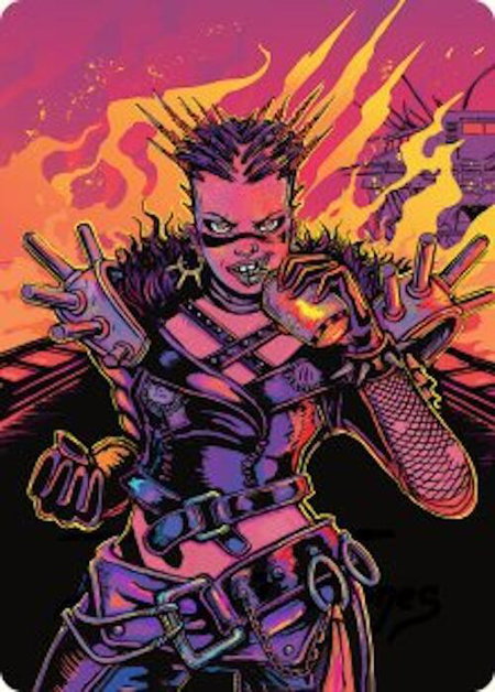 Far Fortune, End Boss Art Card (2/54) - Art Series: Aetherdrift Magic: The Gathering trading card