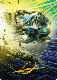 Guidelight Pathmaker Art Card (Gold-Stamped Signature) - Art Series: Aetherdrift (AADFT) #46 - Special Magic: The Gathering Trading Card